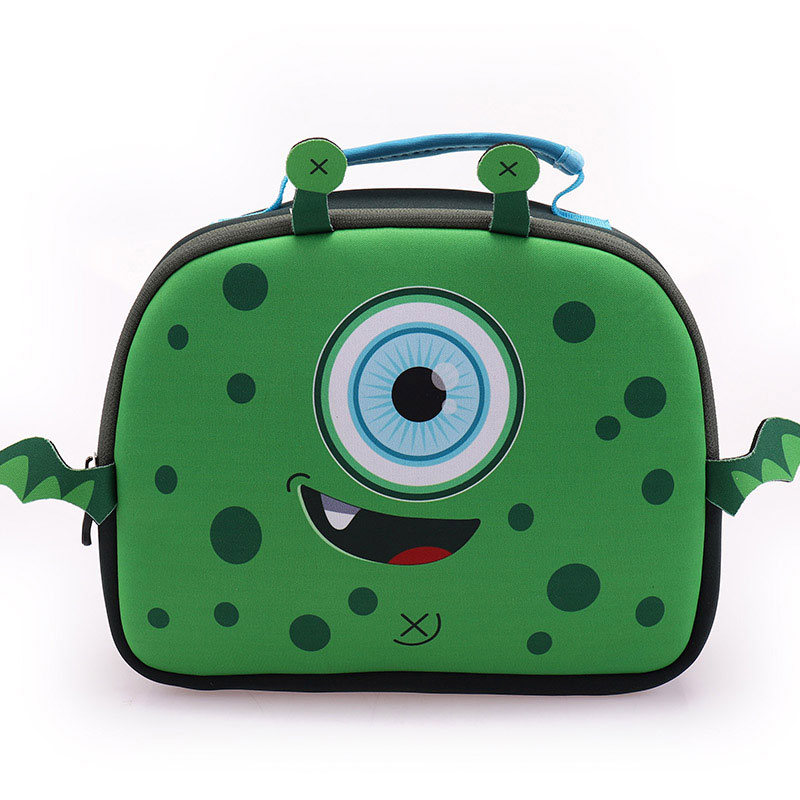 Simpatica borsa per il pranzo in neoprene Monster